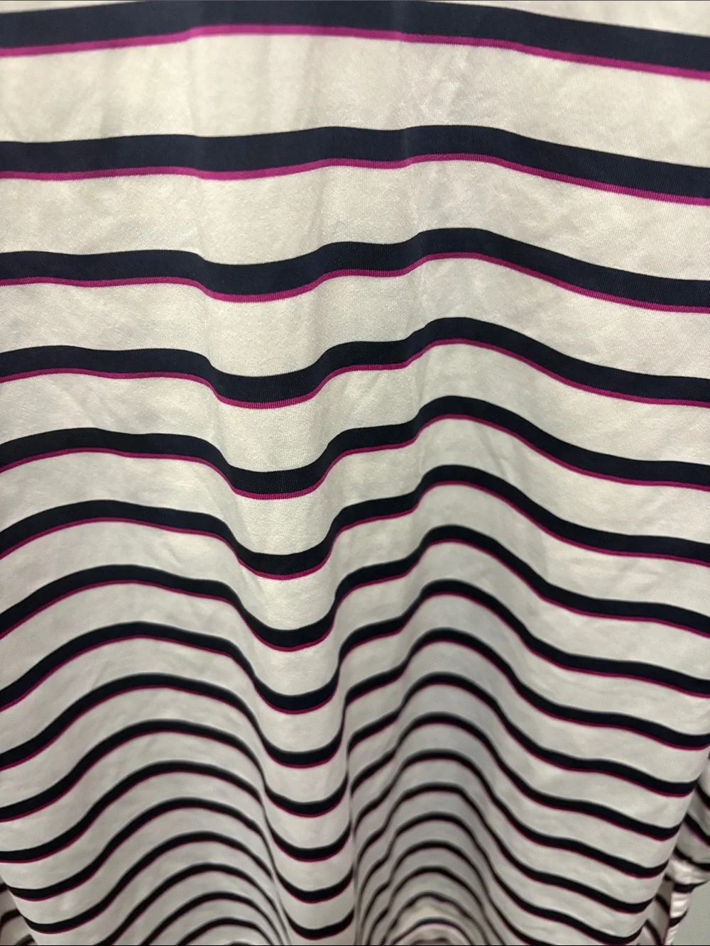 U.S. Open Striped Polo Shirt - Navy & White